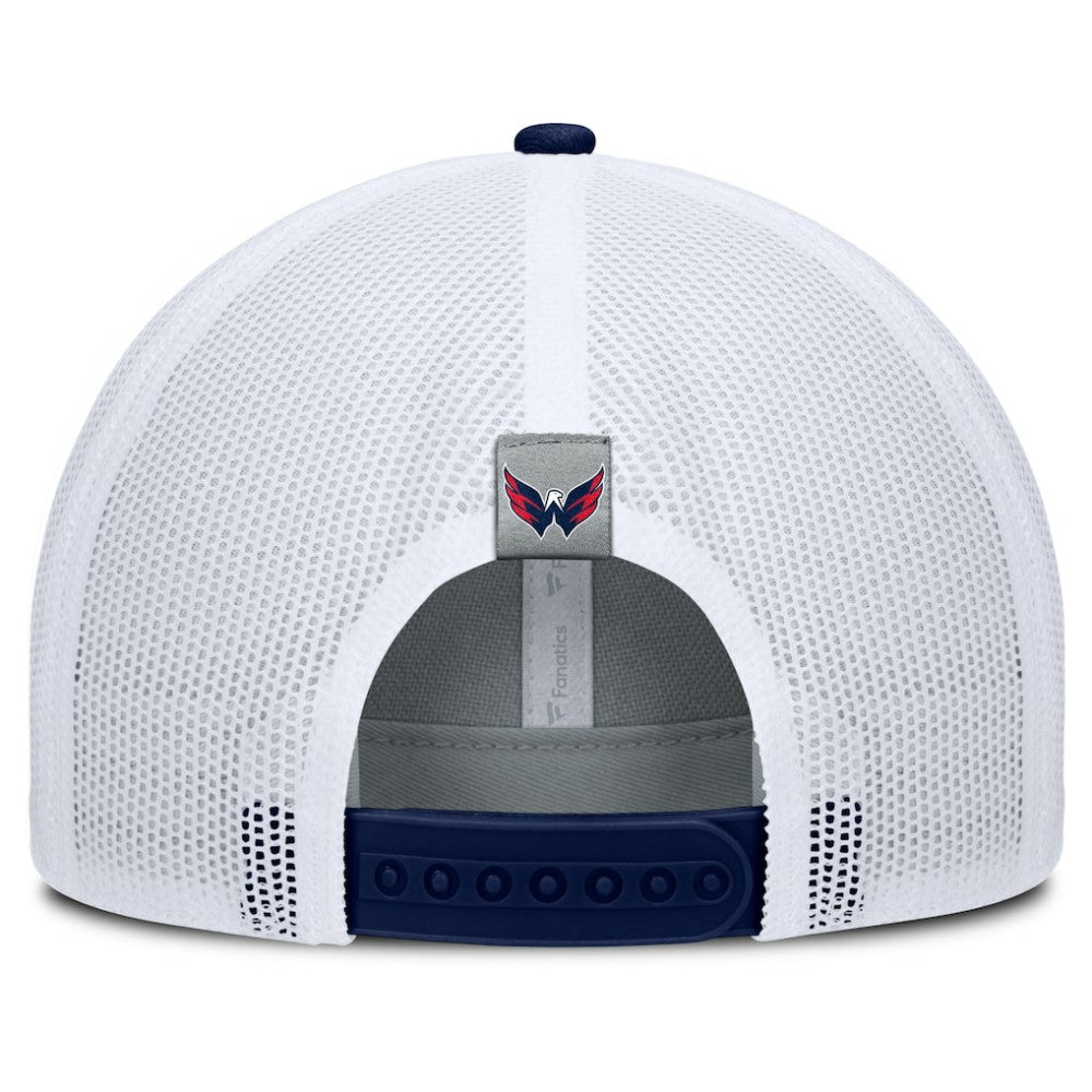 Washington Capitals Fanatics Fundamental Adapt Trucker Adjustable Hat - Gray/Navy Hats