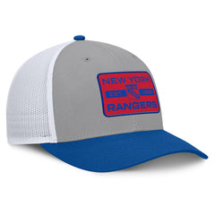 New York Rangers Fanatics Fundamental Adapt Trucker Adjustable Hat - Gray/Blue Hats