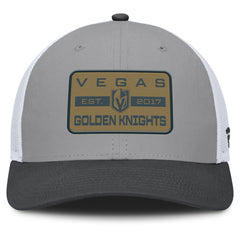 Vegas Golden Knights Fanatics Fundamental Adapt Trucker Adjustable Hat - Gray/Charcoal Hats