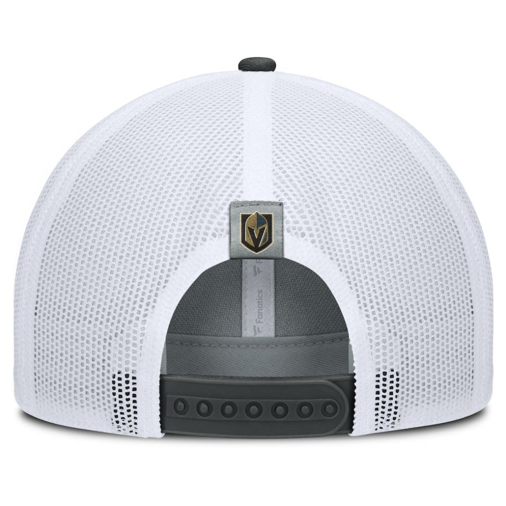 Vegas Golden Knights Fanatics Fundamental Adapt Trucker Adjustable Hat - Gray/Charcoal Hats