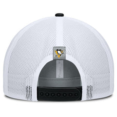 Pittsburgh Penguins Fanatics Fundamental Adapt Trucker Adjustable Hat - Gray/Black Hats