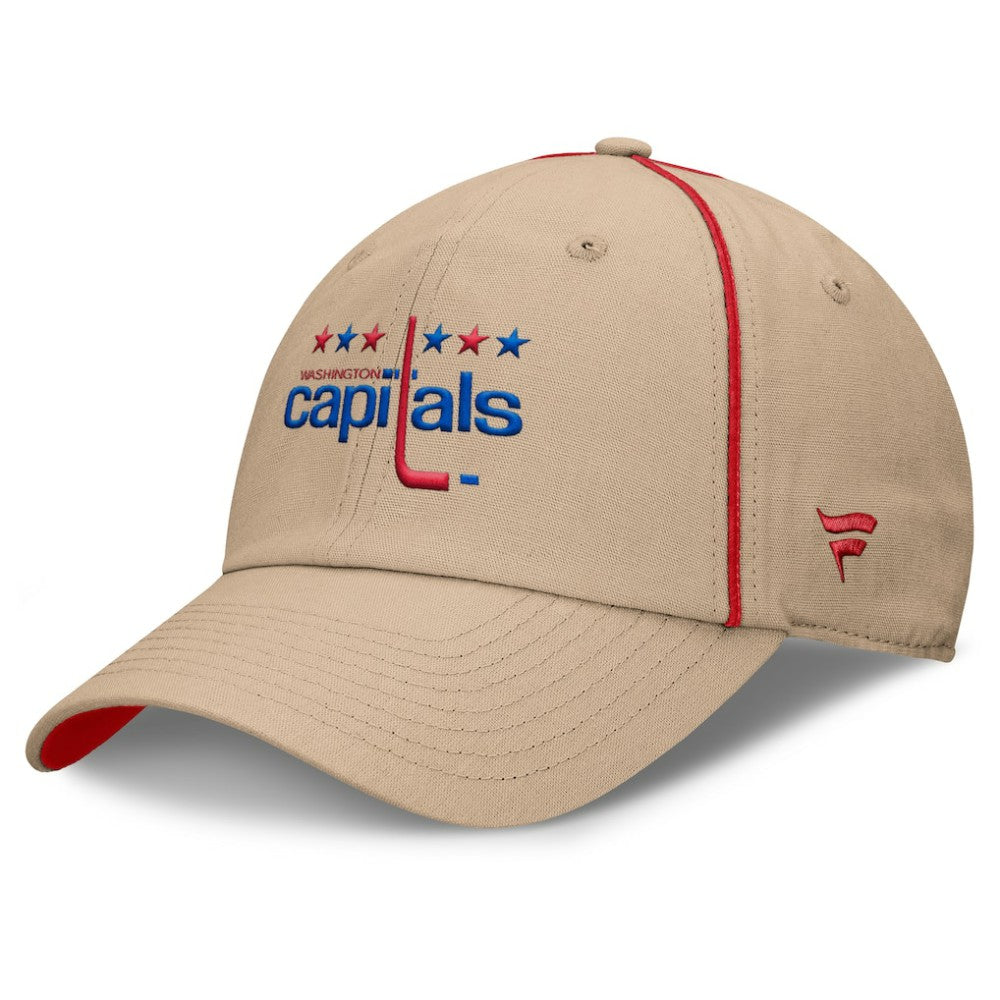 Washington Capitals Fanatics Heritage Setoff Adjustable Hat - Tan Hats
