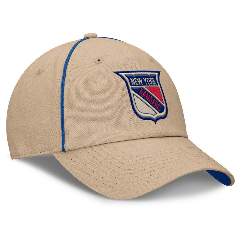 New York Rangers Fanatics Heritage Setoff Adjustable Hat - Tan Hats