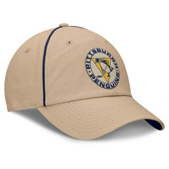 Pittsburgh Penguins Fanatics Heritage Setoff Adjustable Hat - Tan Hats