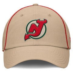 New Jersey Devils Fanatics Heritage Setoff Adjustable Hat - Tan Jerseys