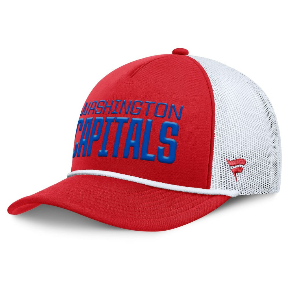 Washington Capitals Fanatics Heritage Dutch A-Frame Trucker Adjustable Hat - Red/White Hats