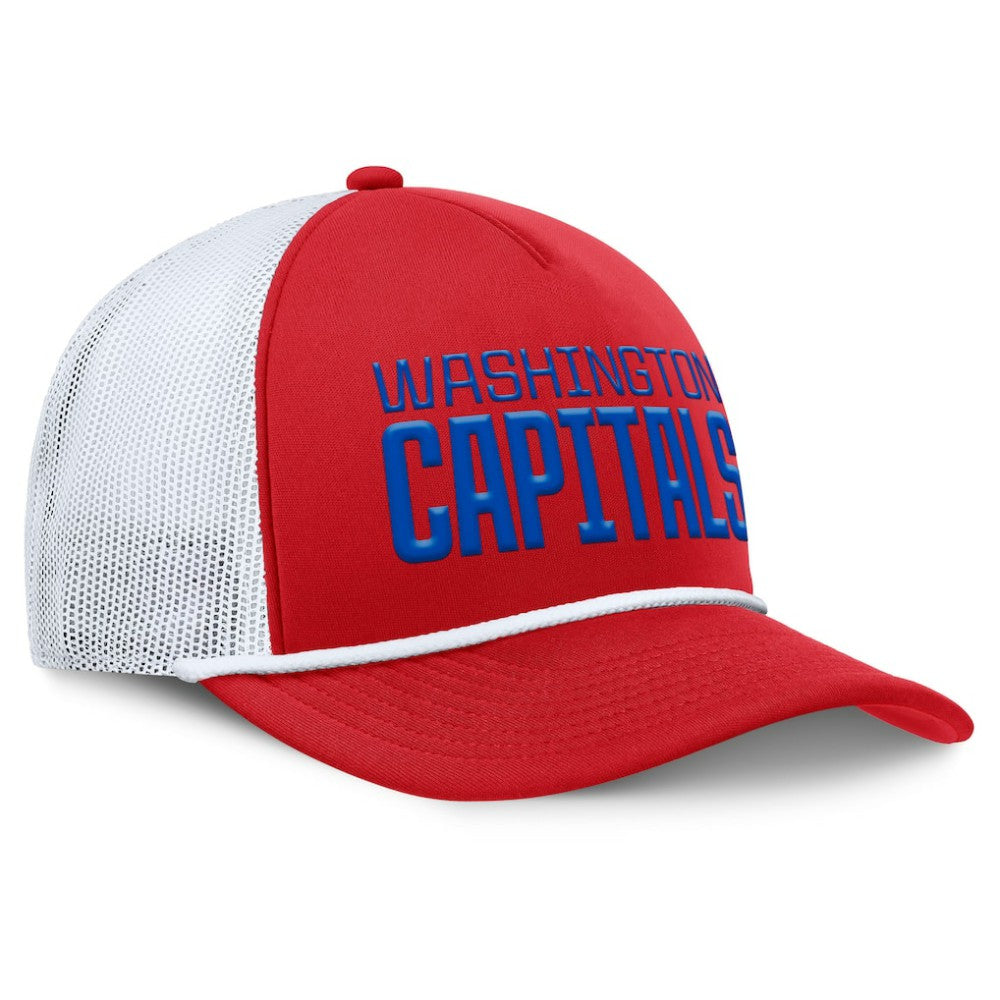 Washington Capitals Fanatics Heritage Dutch A-Frame Trucker Adjustable Hat - Red/White Hats