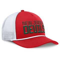 New Jersey Devils Fanatics Heritage Dutch A-Frame Trucker Adjustable Hat - Red/White Jerseys