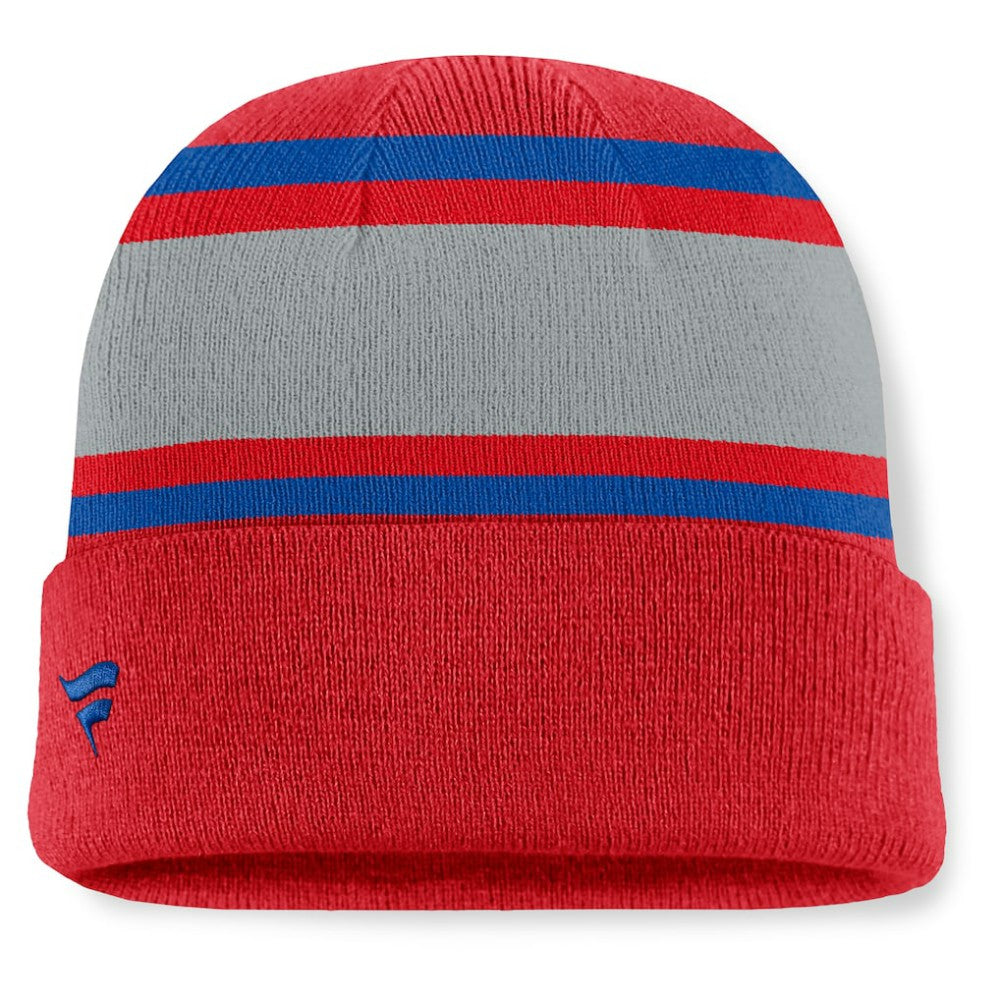 Washington Capitals Fanatics Heritage Varsity Cuffed Knit Hat - Red Hats