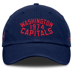 Washington Capitals Fanatics Fundamentals Archer Adjustable Hat - Navy Hats