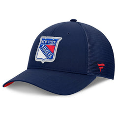 New York Rangers Fanatics Authentic Pro Home Ice Trucker Adjustable Hat - Navy Hats