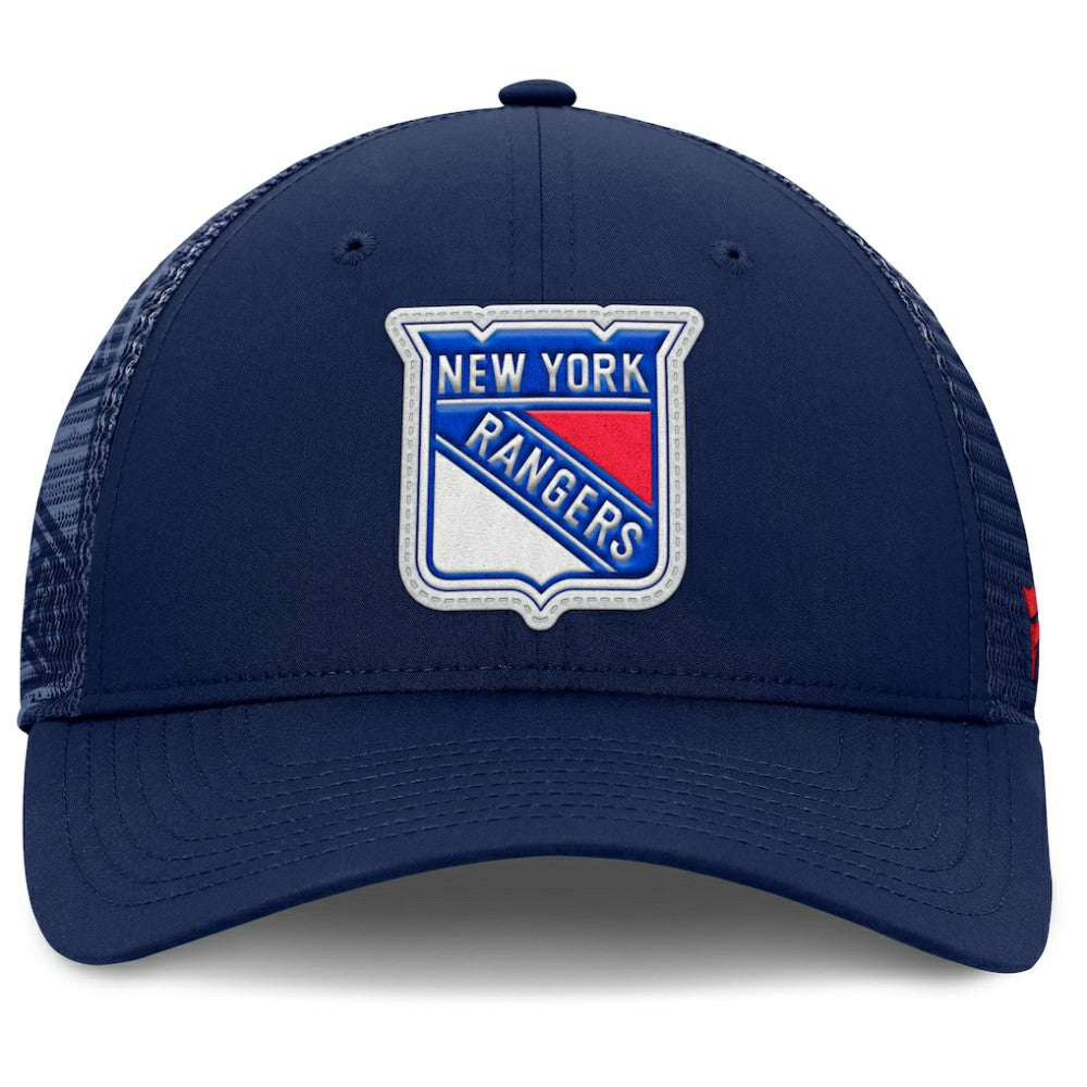 New York Rangers Fanatics Authentic Pro Home Ice Trucker Adjustable Hat - Navy Hats