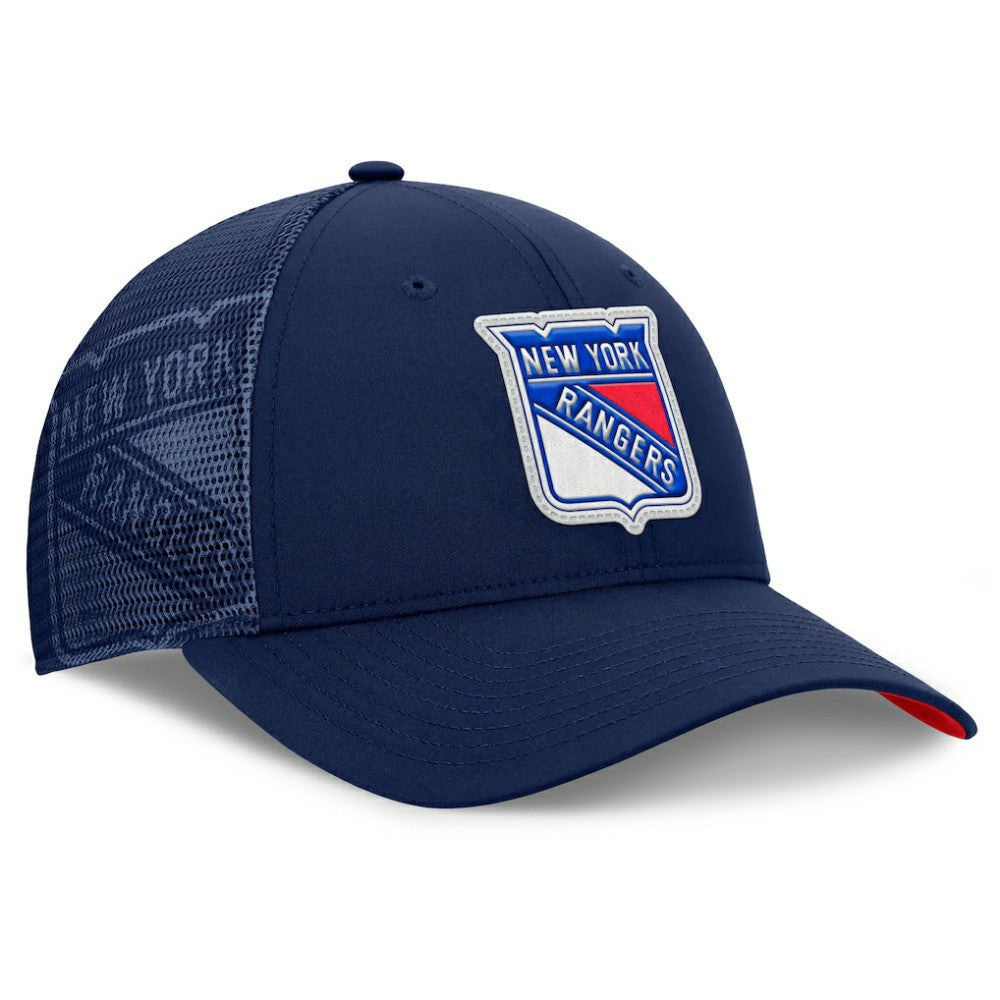 New York Rangers Fanatics Authentic Pro Home Ice Trucker Adjustable Hat - Navy Hats