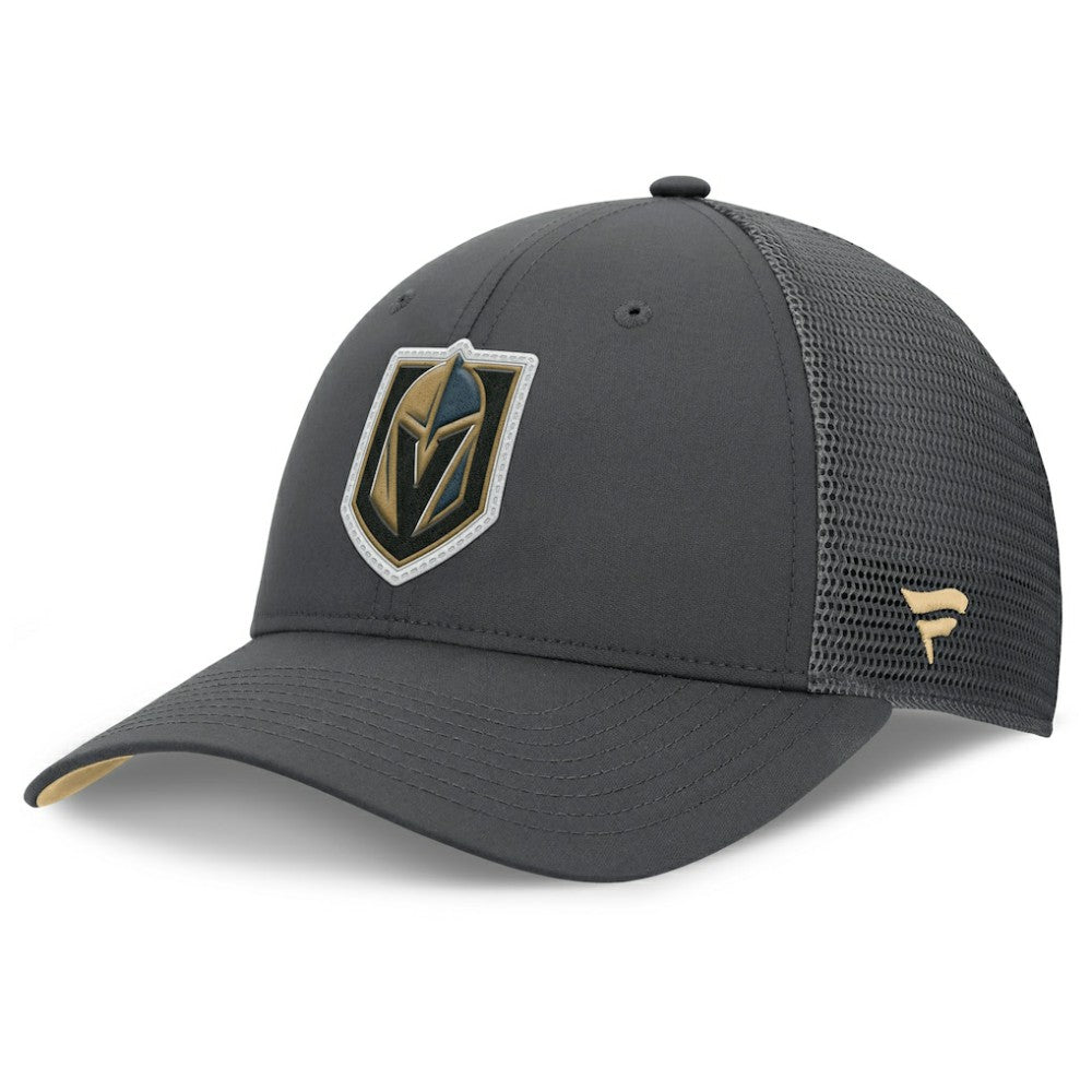 Vegas Golden Knights Fanatics Authentic Pro Home Ice Trucker Adjustable Hat - Charcoal Hats