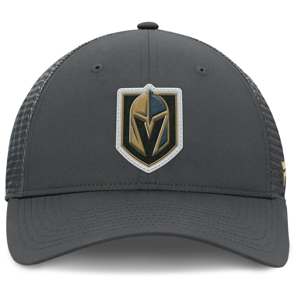 Vegas Golden Knights Fanatics Authentic Pro Home Ice Trucker Adjustable Hat - Charcoal Hats