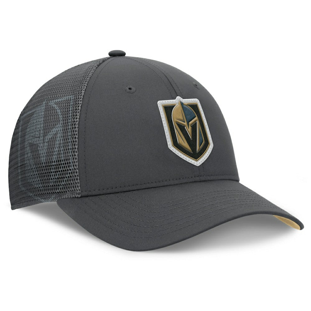 Vegas Golden Knights Fanatics Authentic Pro Home Ice Trucker Adjustable Hat - Charcoal Hats