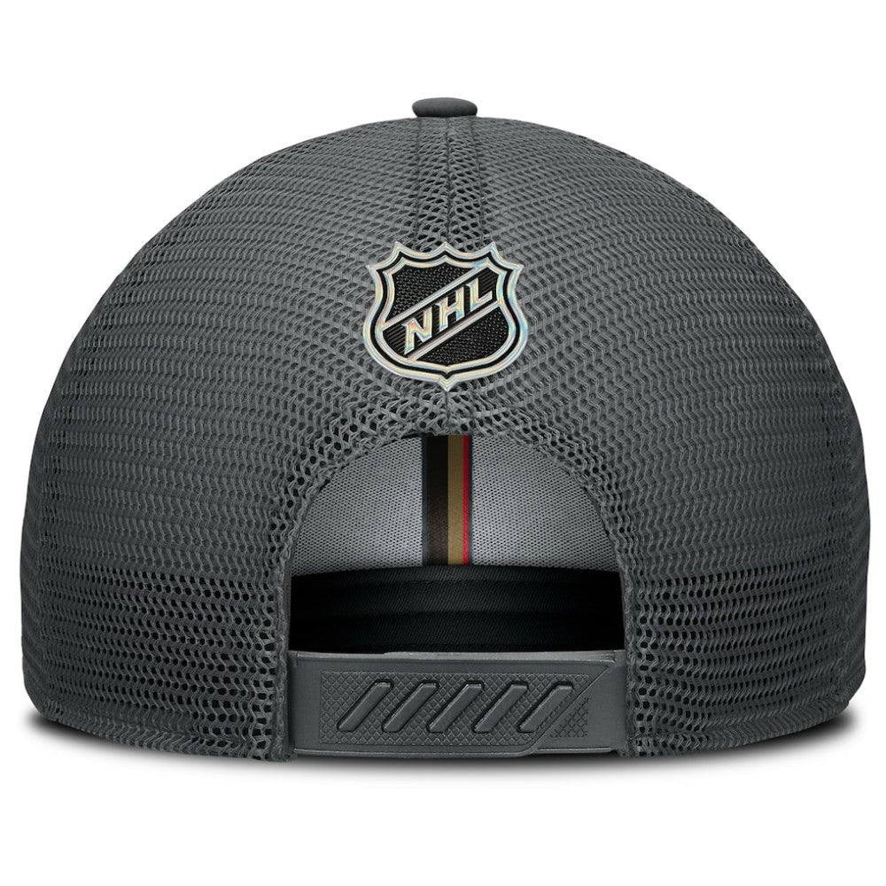 Vegas Golden Knights Fanatics Authentic Pro Home Ice Trucker Adjustable Hat - Charcoal Hats