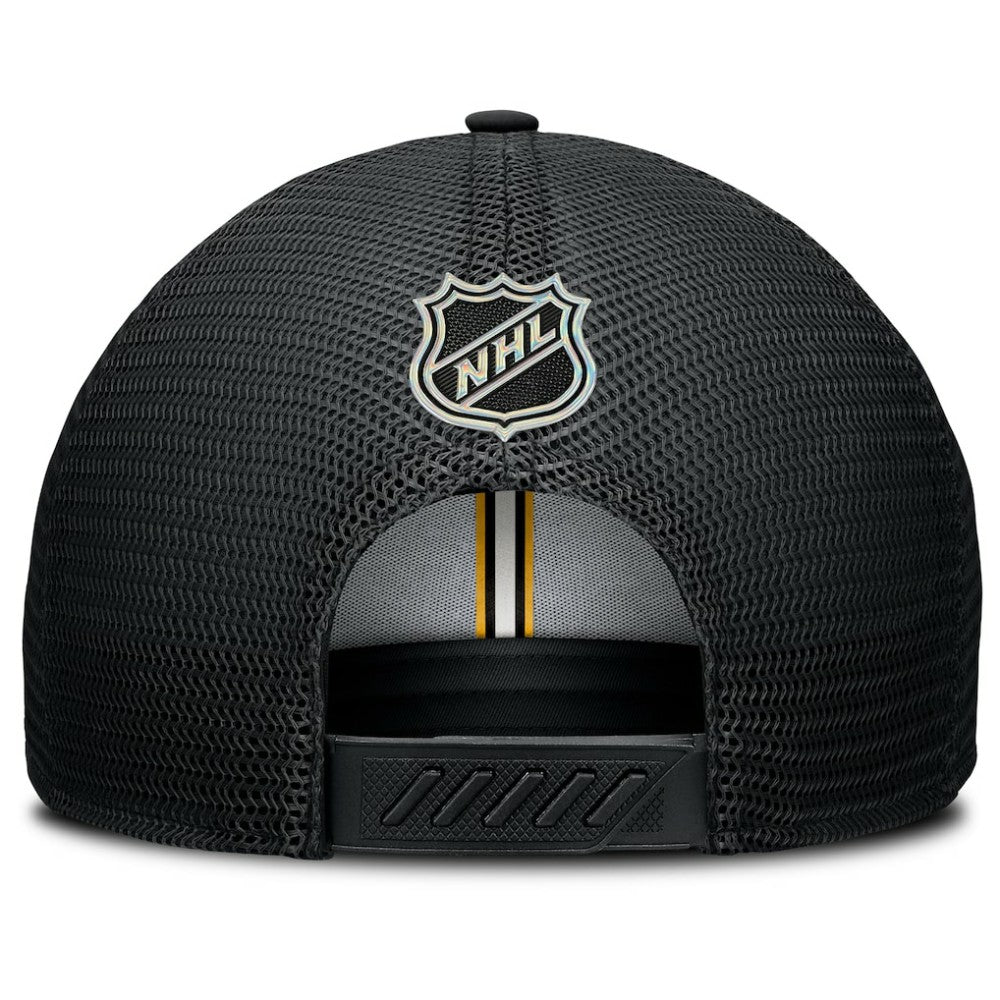 Boston Bruins Fanatics Authentic Pro Home Ice Trucker Adjustable Hat - Black Hats