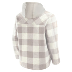 Cleveland Browns Elements Plaid Polar Fleece Quarter-Zip Hoodie - Gray on sale