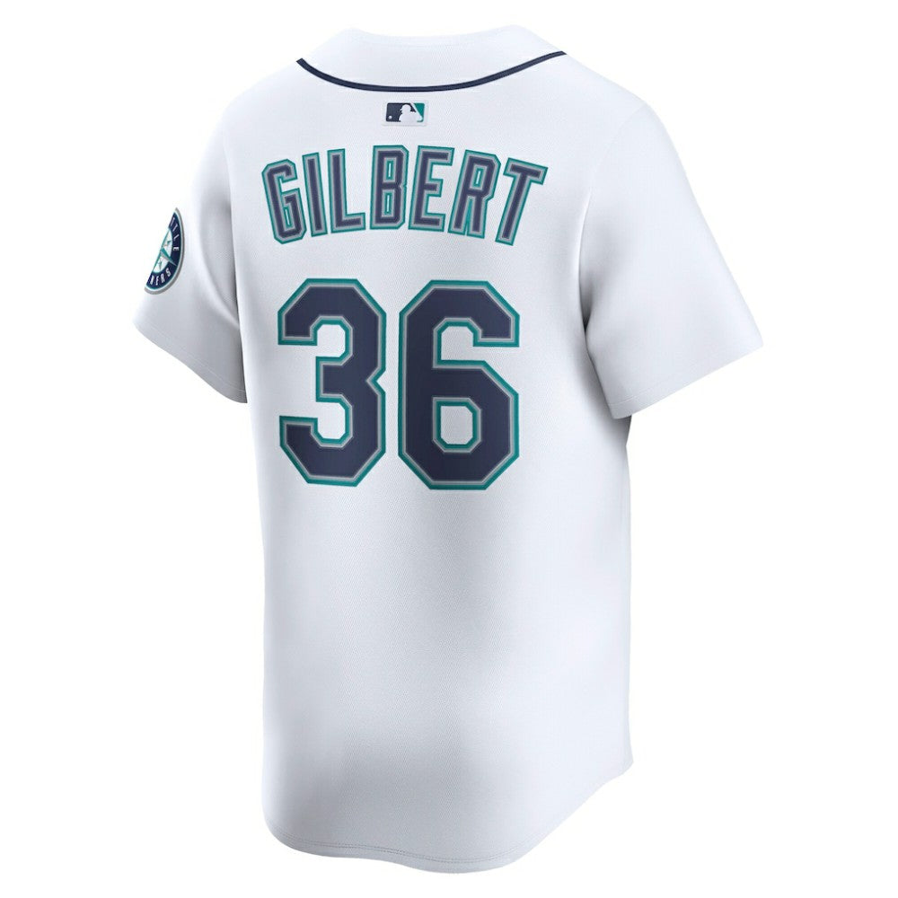 Logan Gilbert Seattle Mariners Home Limited Player Jersey White