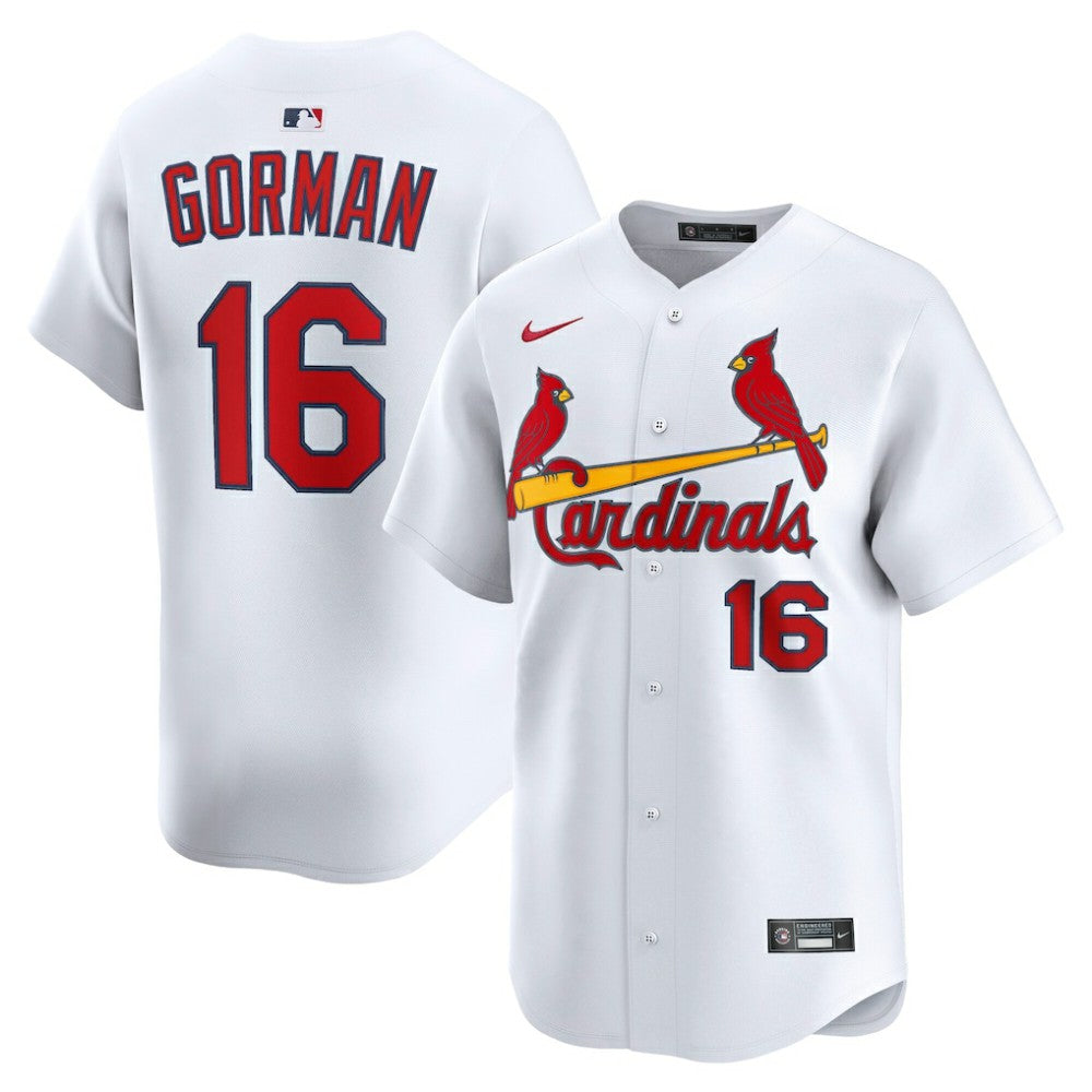 Nolan Gorman St. Louis Cardinals Home Limited Player Jersey White