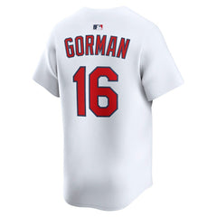 Nolan Gorman St. Louis Cardinals Home Limited Player Jersey White