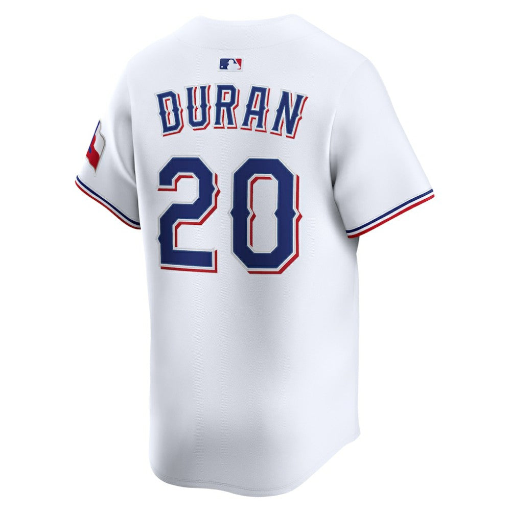 Ezequiel Duran Texas Rangers Home Limited Player Jersey White