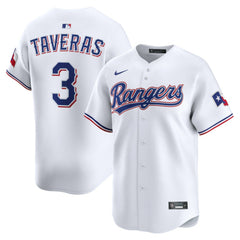Leody Taveras Texas Rangers Home Limited Player Jersey White