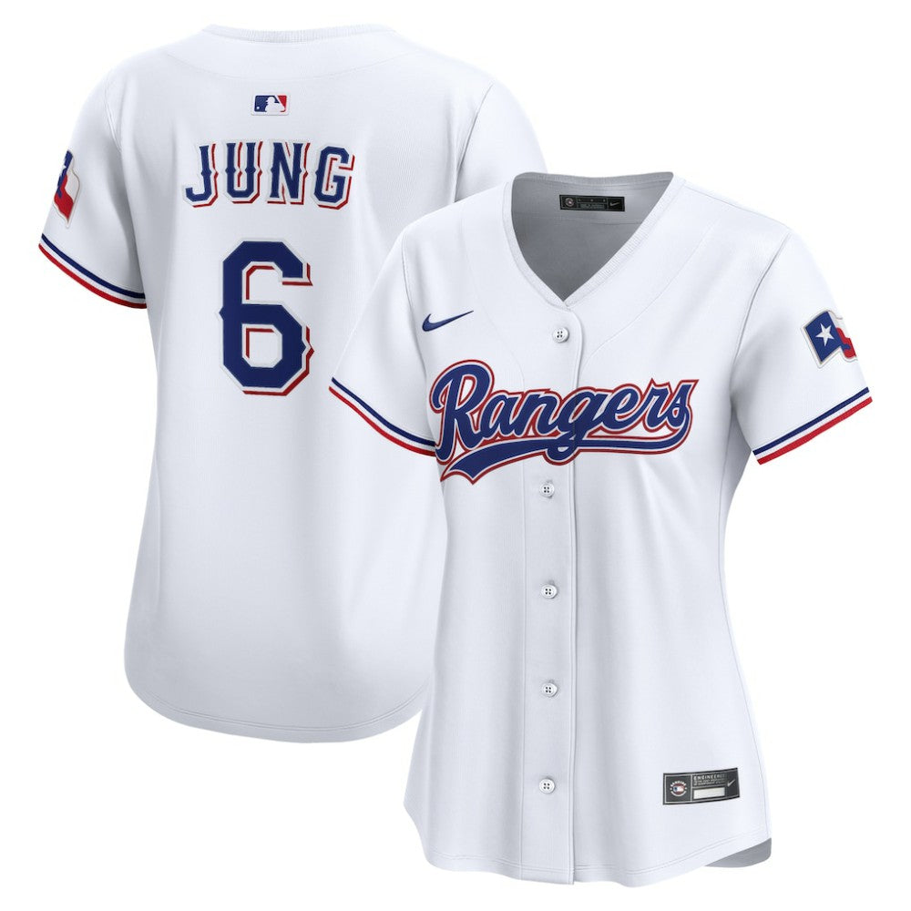 Josh Jung Texas Rangers Women's Home Limited Player Jersey White
