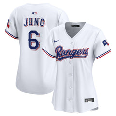Josh Jung Texas Rangers Women's Home Limited Player Jersey White