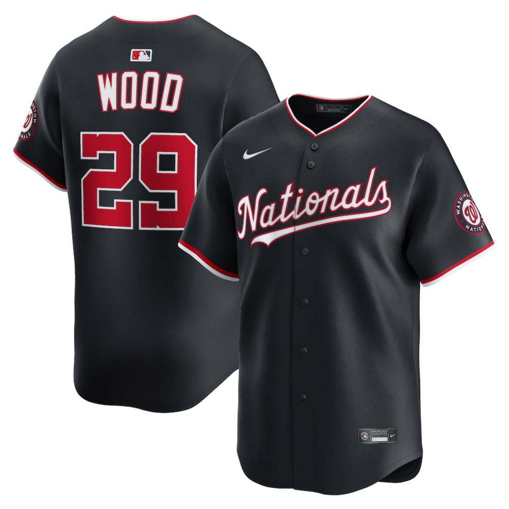 James Wood Washington Nationals Alternate Limited Player Jersey Navy