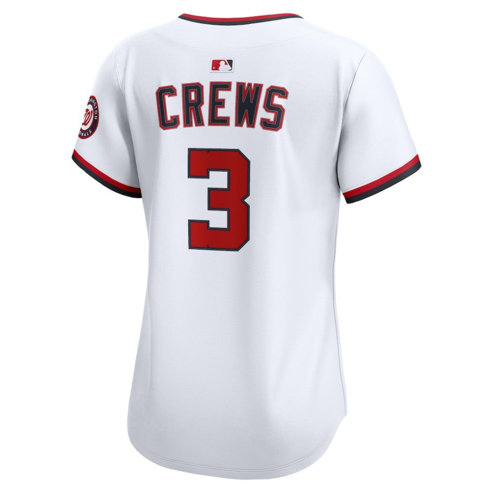 Dylan Crews Washington Nationals Women's Home Limited Player Jersey White