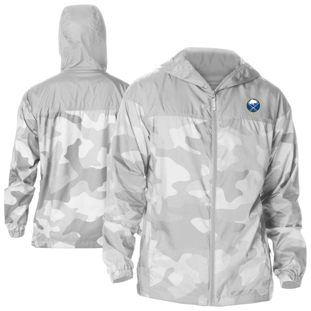 Buffalo Sabres Columbia Camo Flash Challenger Omni-Shade Full-Zip Hoodie Windbreaker - Gray Hoodies