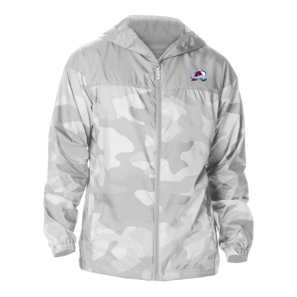 Colorado Avalanche Columbia Camo Flash Challenger Omni-Shade Full-Zip Hoodie Windbreaker - Gray Hoodies