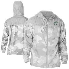 Dallas Stars Columbia Camo Flash Challenger Omni-Shade Full-Zip Hoodie Windbreaker - Gray Hoodies