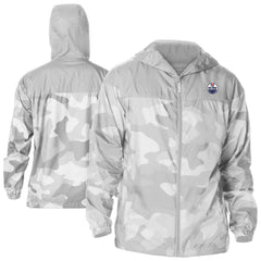 Edmonton Oilers Columbia Camo Flash Challenger Omni-Shade Full-Zip Hoodie Windbreaker - Gray Hoodies