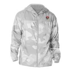 Florida Panthers Columbia Camo Flash Challenger Omni-Shade Full-Zip Hoodie Windbreaker - White Hoodies
