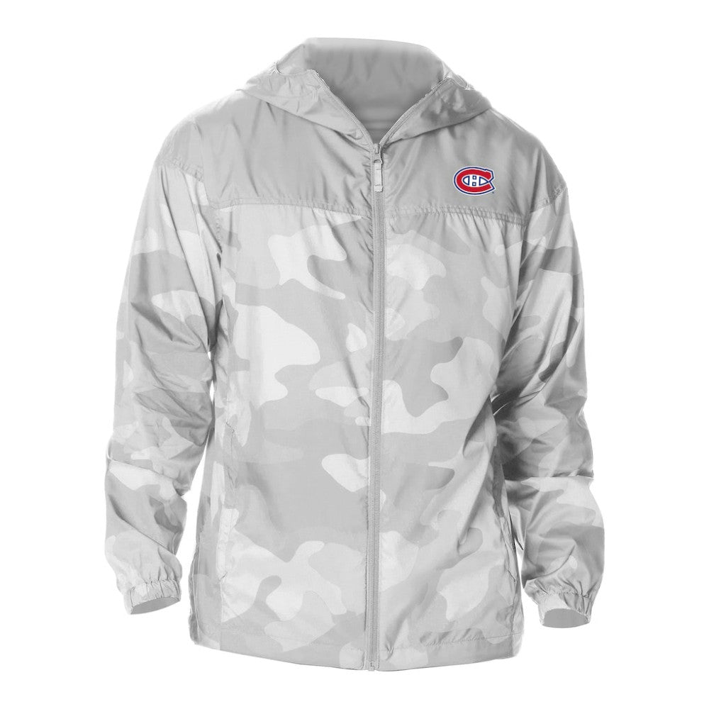 Montreal Canadiens Columbia Camo Flash Challenger Omni-Shade Full-Zip Hoodie Windbreaker - Gray Hoodies