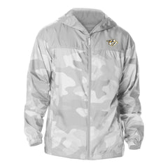 Nashville Predators Columbia Camo Flash Challenger Omni-Shade Full-Zip Hoodie Windbreaker - Gray Hoodies