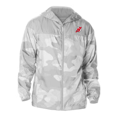 New Jersey Devils Columbia Camo Flash Challenger Omni-Shade Full-Zip Hoodie Windbreaker - Gray Jerseys