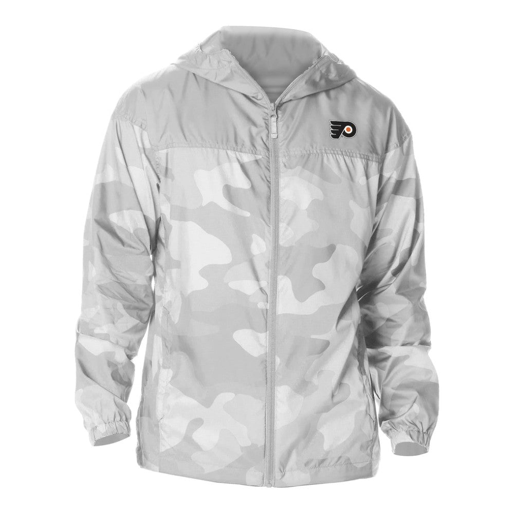 Philadelphia Flyers Columbia Camo Flash Challenger Omni-Shade Full-Zip Hoodie Windbreaker - Gray Hoodies