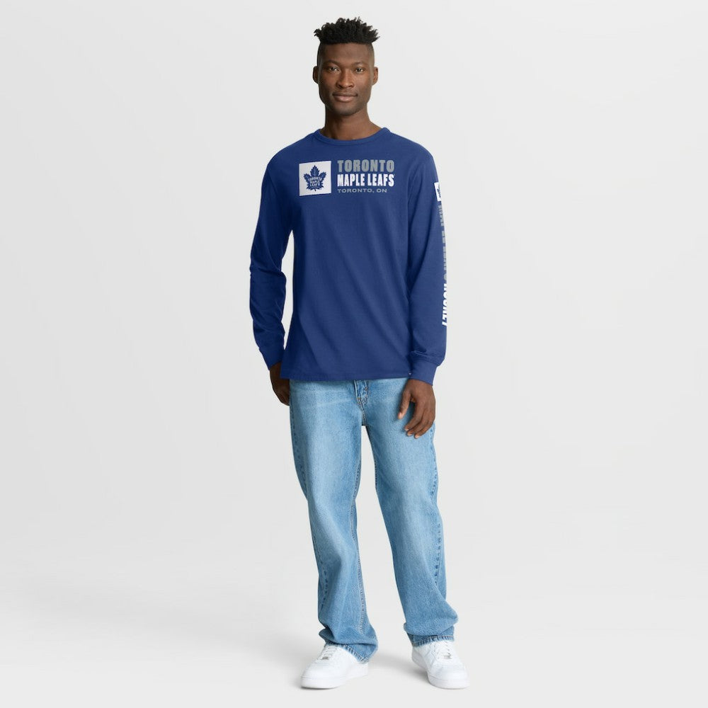 Toronto Maple Leafs Fanatics Goal Crease Legacy Long Sleeve T-Shirt - Blue T-shirts