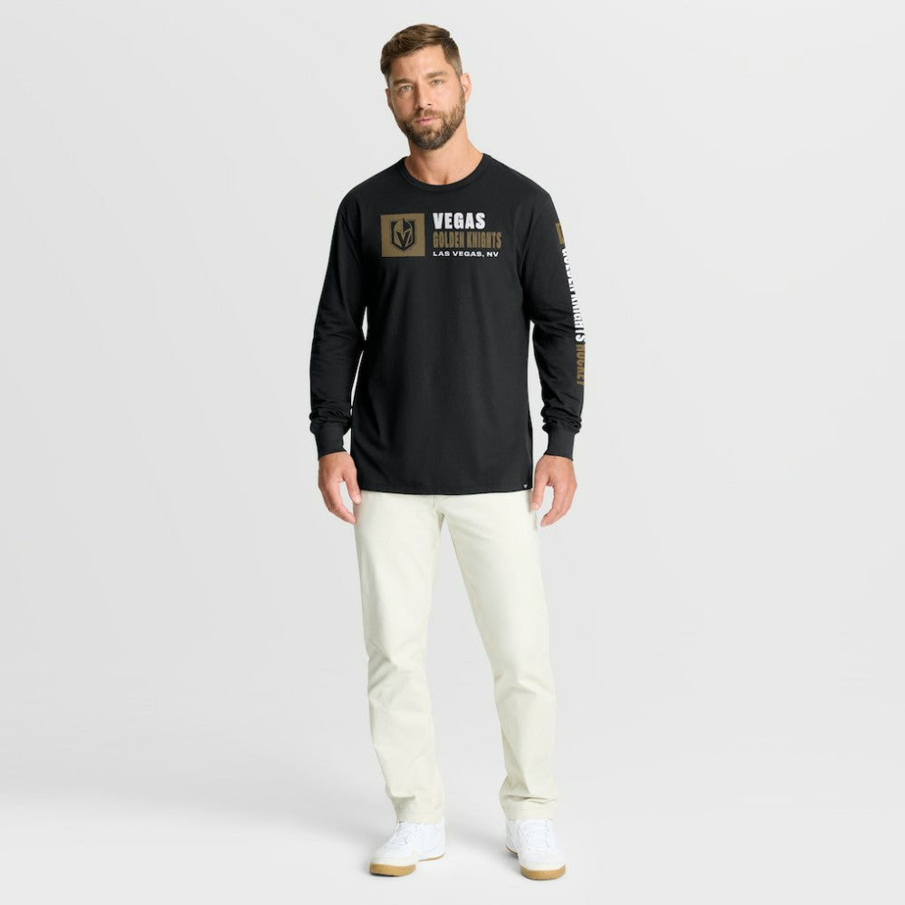 Vegas Golden Knights Fanatics Goal Crease Legacy Long Sleeve T-Shirt - Black T-shirts