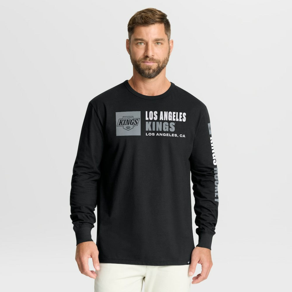 Los Angeles Kings Fanatics Goal Crease Legacy Long Sleeve T-Shirt - Black T-shirts