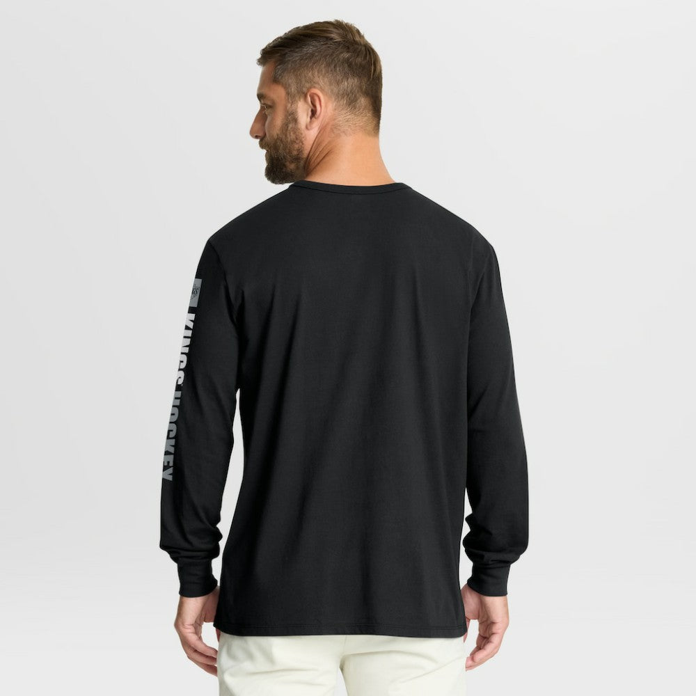 Los Angeles Kings Fanatics Goal Crease Legacy Long Sleeve T-Shirt - Black T-shirts