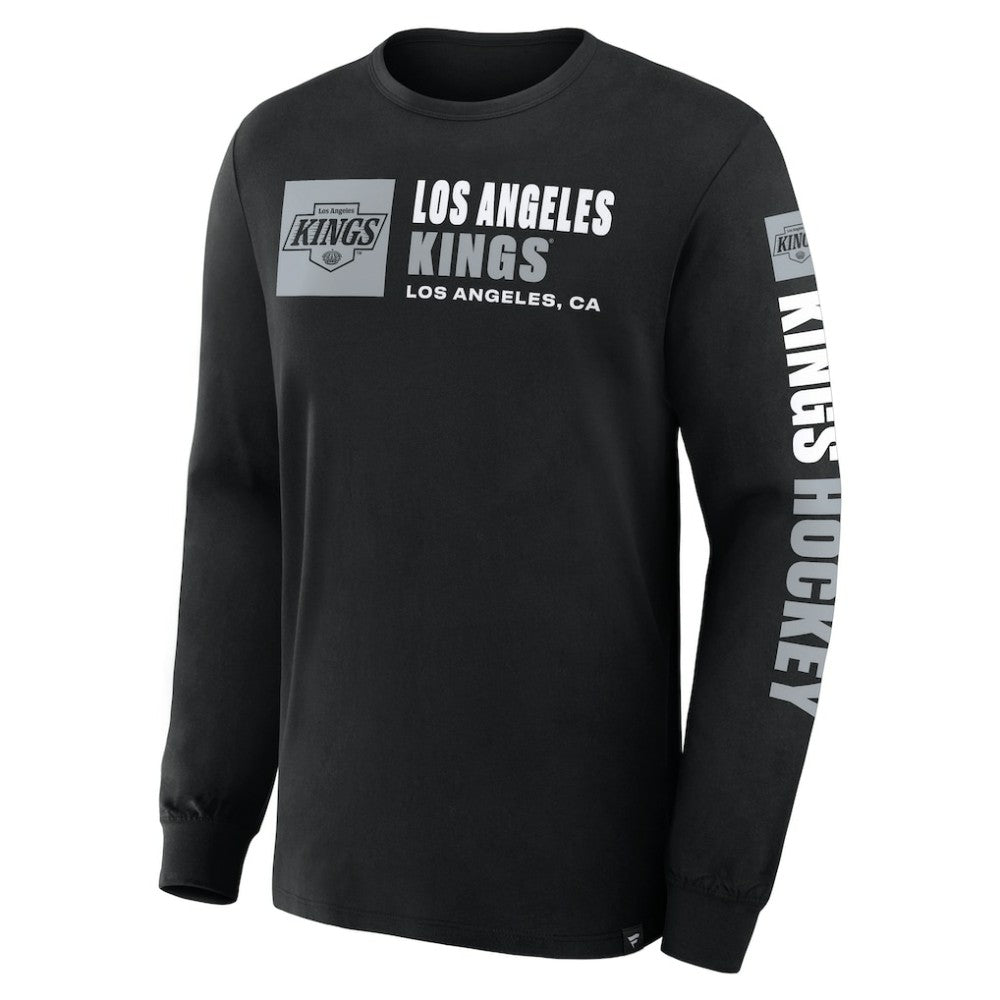 Los Angeles Kings Fanatics Goal Crease Legacy Long Sleeve T-Shirt - Black T-shirts