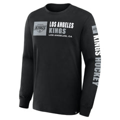 Los Angeles Kings Fanatics Goal Crease Legacy Long Sleeve T-Shirt - Black T-shirts