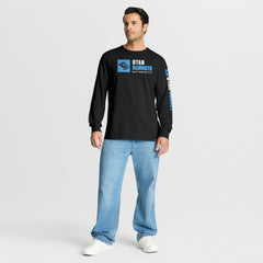 Utah Mammoth Fanatics Goal Crease Legacy Long Sleeve T-Shirt - Black T-shirts