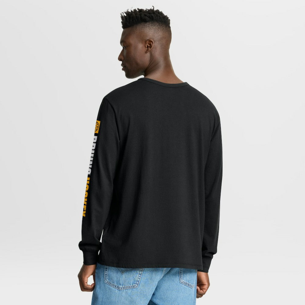 Boston Bruins Fanatics Goal Crease Legacy Long Sleeve T-Shirt - Black T-shirts