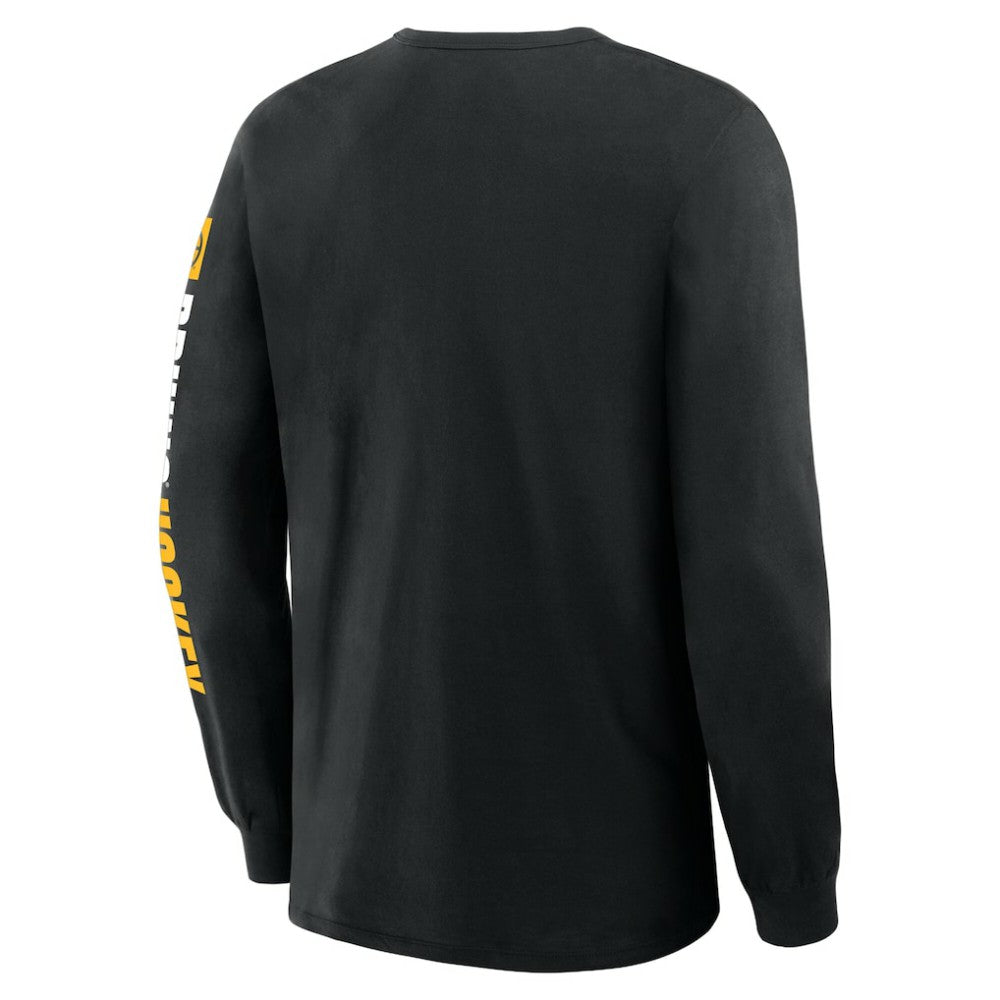 Boston Bruins Fanatics Goal Crease Legacy Long Sleeve T-Shirt - Black T-shirts
